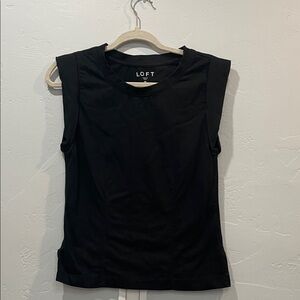 LOFT Black Muscle Tee for Women